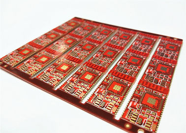 Un buon prezzo. 2-22 circuito stampato rosso del PWB dell'oro FR-4 di Soldermask Immsion di strati in linea
